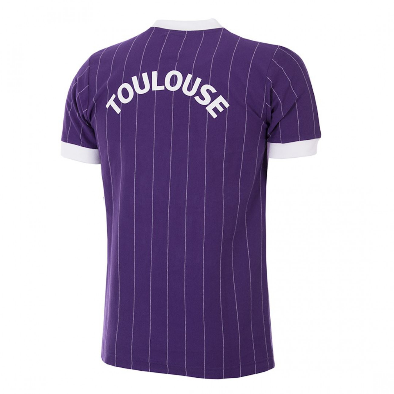 Maillot De Foot Vintage Toulouse FC - Adidas Années 80 - Extérieur Violet Taille XL - N°15 Porté