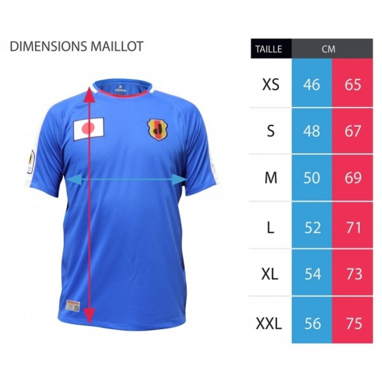 Maillot du Japon d Olive et Tom. Equipe Nationale Japonaise. Retrofootball