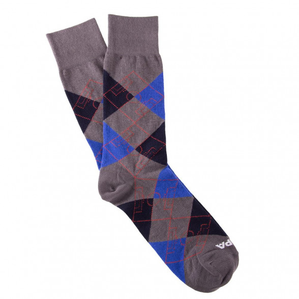 Argyle Football Pitch | Grey-Blue-Navy Blue-Red