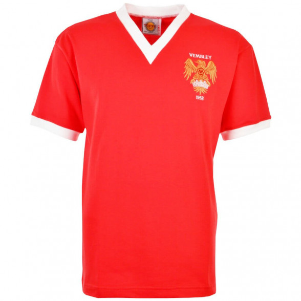 Maillot rétro Manchester United 1958 FA Cup Final