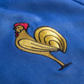 Maillot de foot France 1971. Détail de l'emblème du Coq.