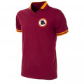 Vue de devant du maillot vintage AS Roma 1977/78. Maillot officiel ASR