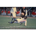 Photo tiré du film « À nous la victoire/Escape to Victory » où l'on peut apercevoir le joueur mythique Pelé.