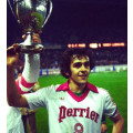 Photo de Michel Platini avec le AS Nancy Lorraine, champion de la Coupe de France en 1978 