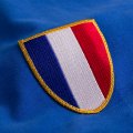 Détail de l'écusson du maillot de foot vintage de l'équipe de France, Jeux Olympiques de 1968