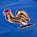 Détail du logotype du Coq du maillot  de foot de l'équipe de France des années 50.