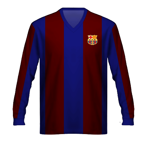 Maillot FC Barcelona 1950/15, la tunique du Barça de Kubala