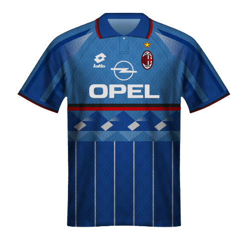 Camiseta Milan 1995/96