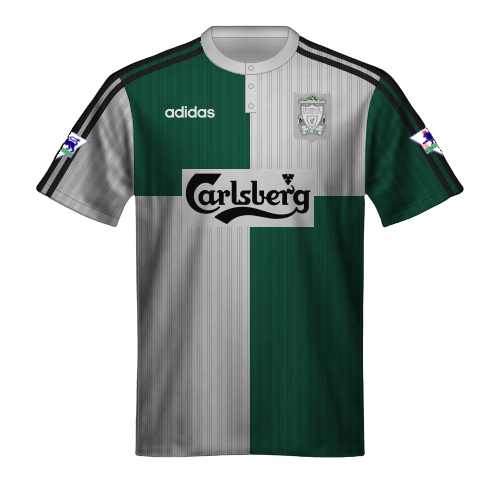 Camiseta Liverpool 1995/96 segunda equipación