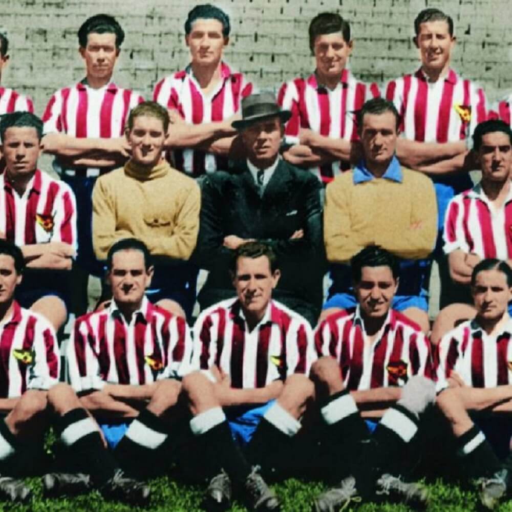 Équipe Atletico de Madrid 1939-40  Atletico-Madrid Maillots Retro Football