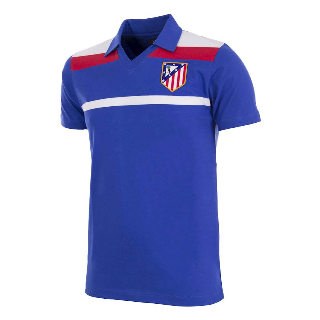 Atletico de Madrid 1985-86 Troisième Maillot vintage Atletico Madrid bleu