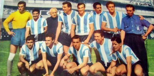 L'équipe de football argentine en 1958