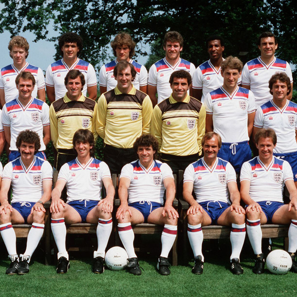 Équipe Angleterre 1982 avec le maillot de football Angleterre 1982