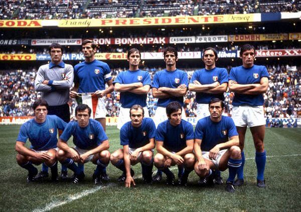 L'équipe italienne de football en 1910