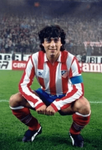 Paolo Futre con la camiseta Atletico Madrid